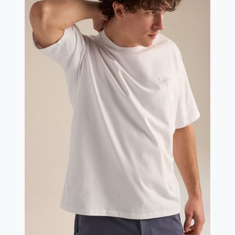 Férfi póló Arcteryx Kragg Cotton Emblem Crew SS white light 7