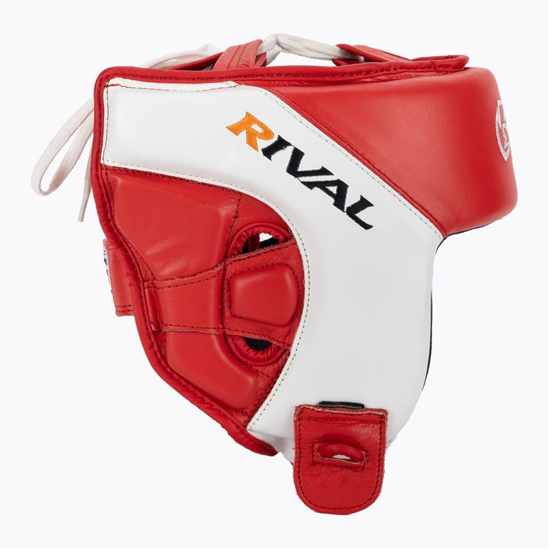 Boksz fejvédő Rival Amateur Competition Headgear red/white 2