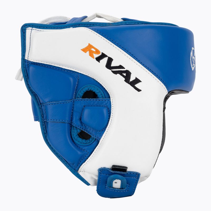 Boksz fejvédő Rival Amateur Competition Headgear blue/white 2