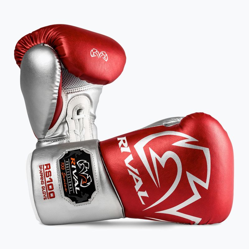 Bokszkesztyűk Rival RS100 Professional red/silver 2