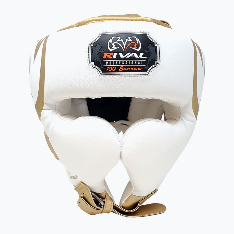 Boksz fejvédő Rival RHG100 Professional Headgear white/gold 2