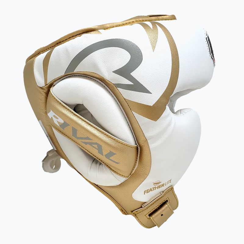Boksz fejvédő Rival RHG100 Professional Headgear white/gold 4