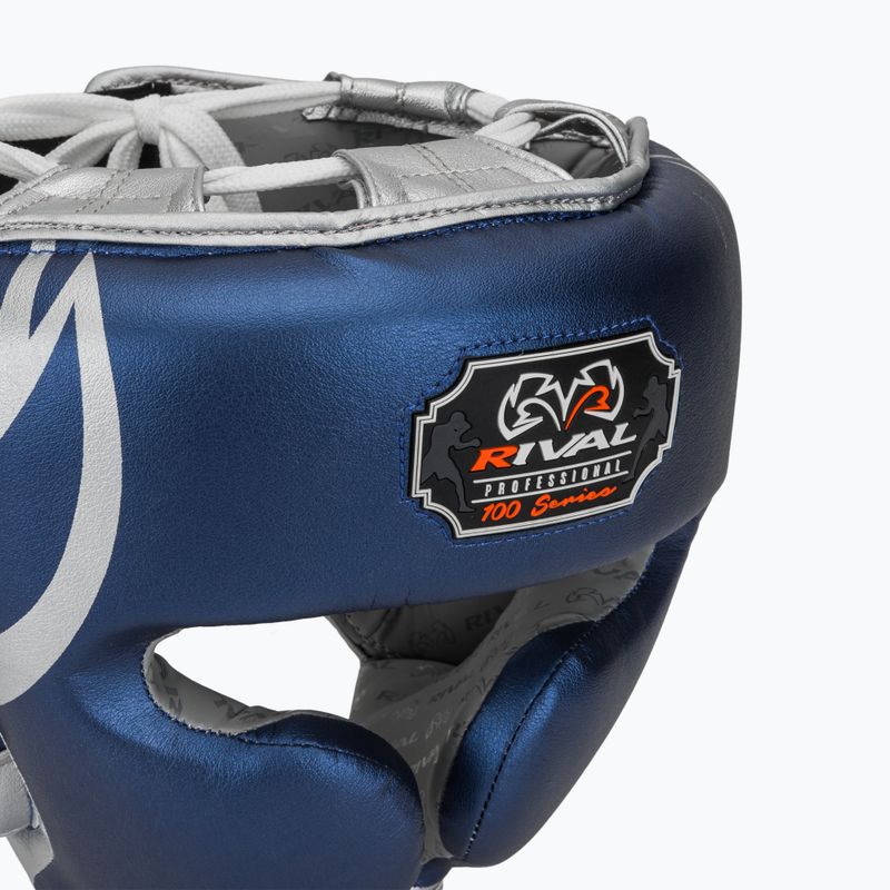 Rival RHG100 Professional fejvédő kék/ezüst bokszsisak 4
