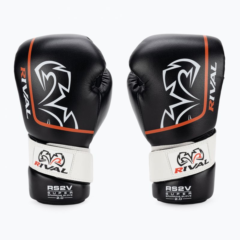 Rival Super Sparring 2.0 bokszkesztyűk fekete 2