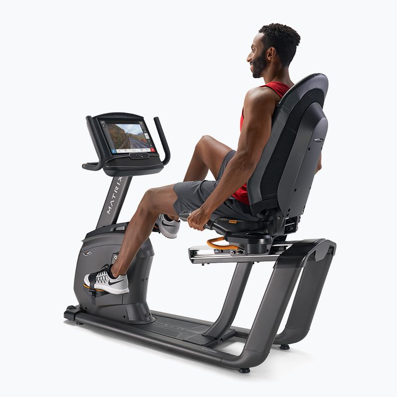 álló kerékpárMatrix Fitness Recumbent Bike R50XIR-02 graphite grey 4