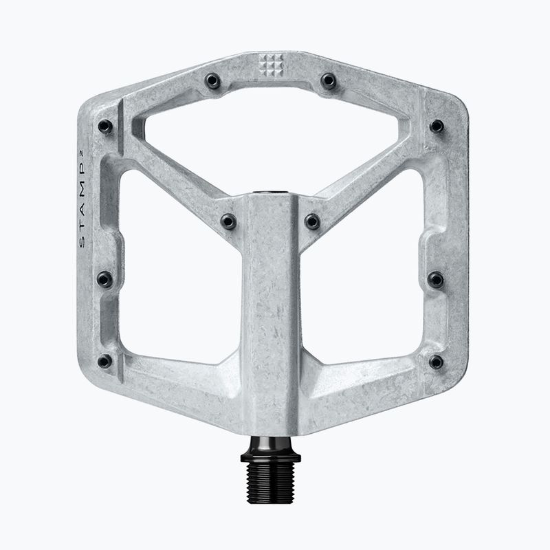 Crankbrothers Stamp 2 nyers ezüst kerékpár pedálok