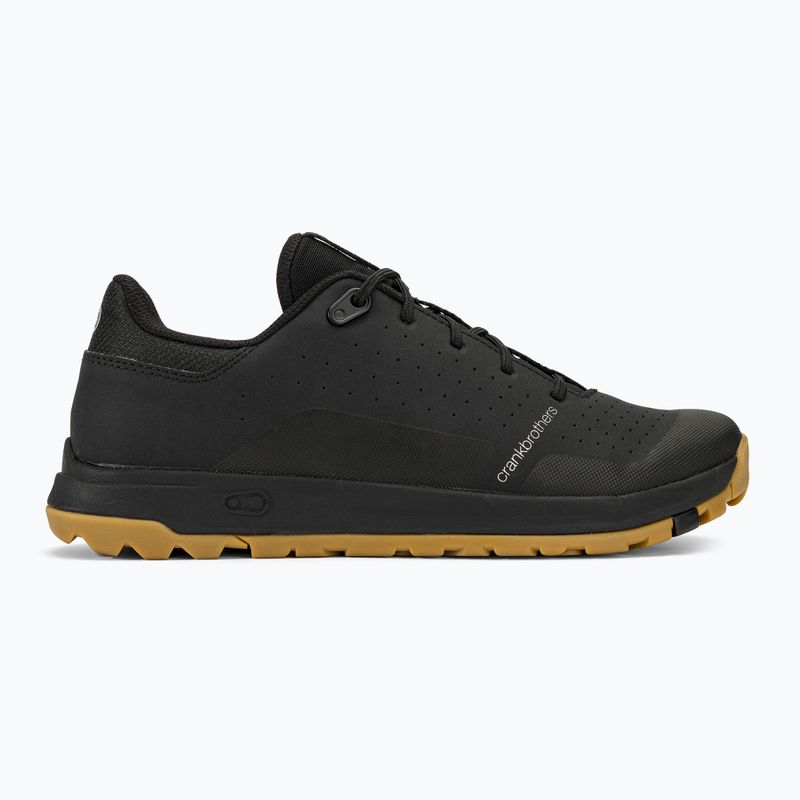 Crankbrothers Stamp Trail Lace black /black/gum outsole platform kerékpáros cipő 2