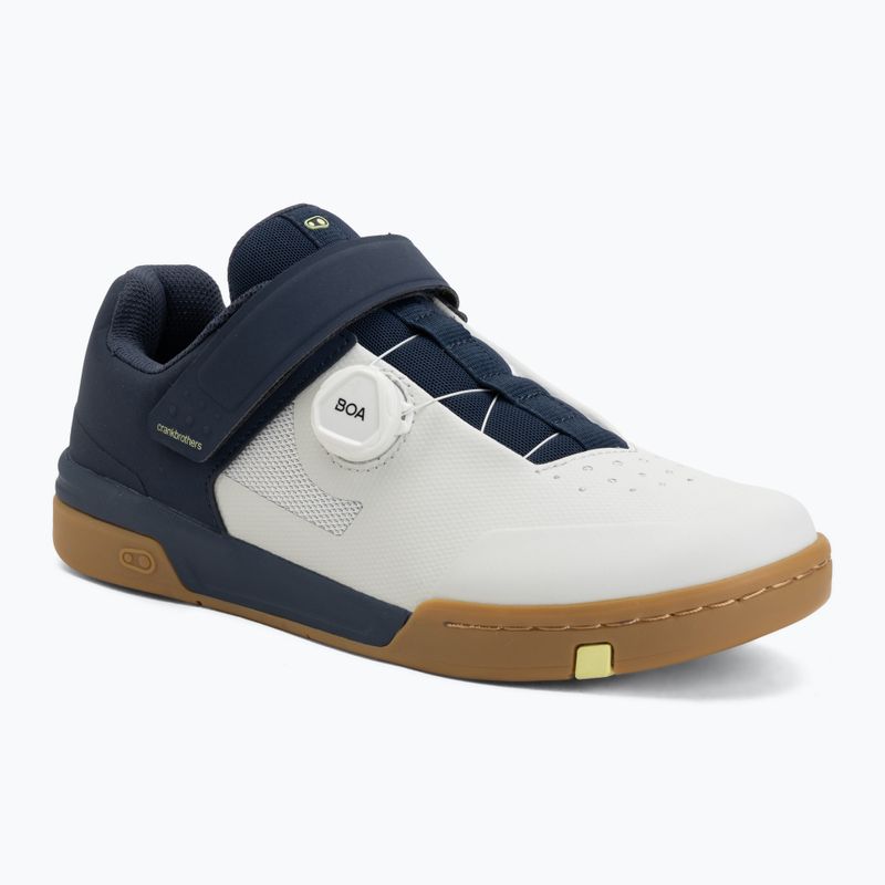 Platforma kerékpáros cipő Crankbrothers Stamp Boa navy grey/gum outsole