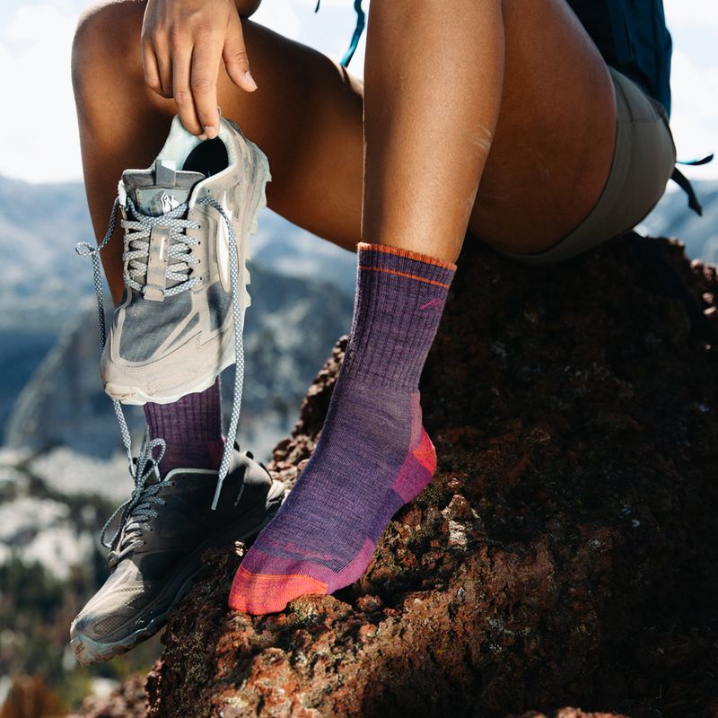 Női zokni Darn Tough Hiker plum heather 6