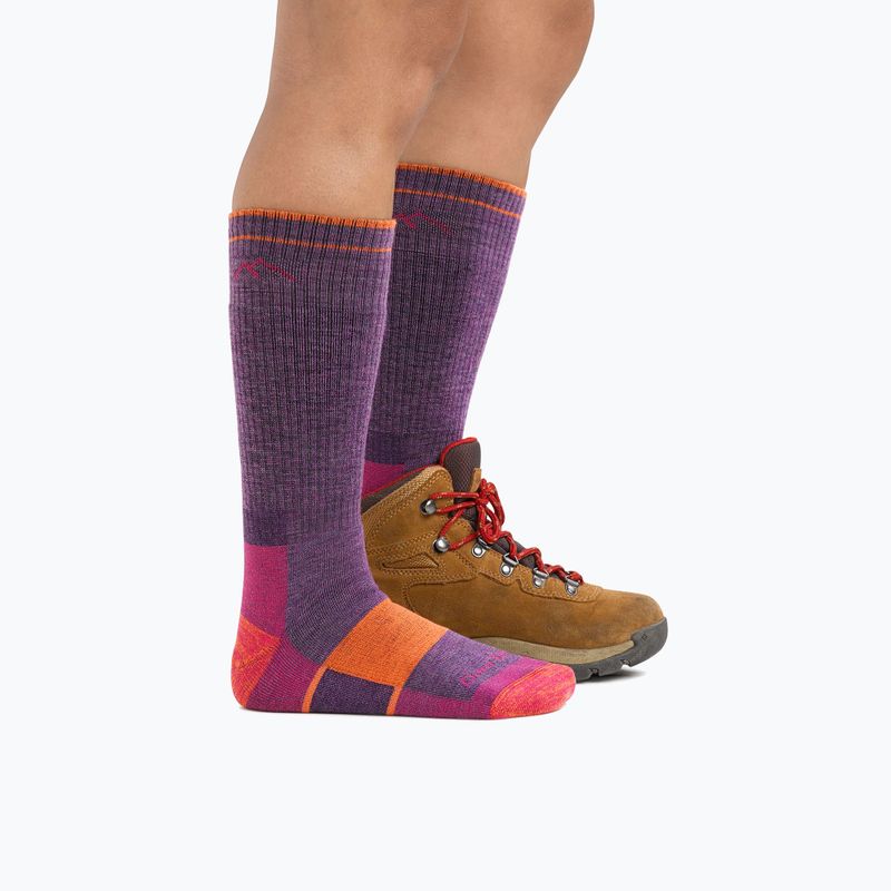 Női zokni Darn Tough Hiker Boot Sock teljes párnázottságú szilva melír 3