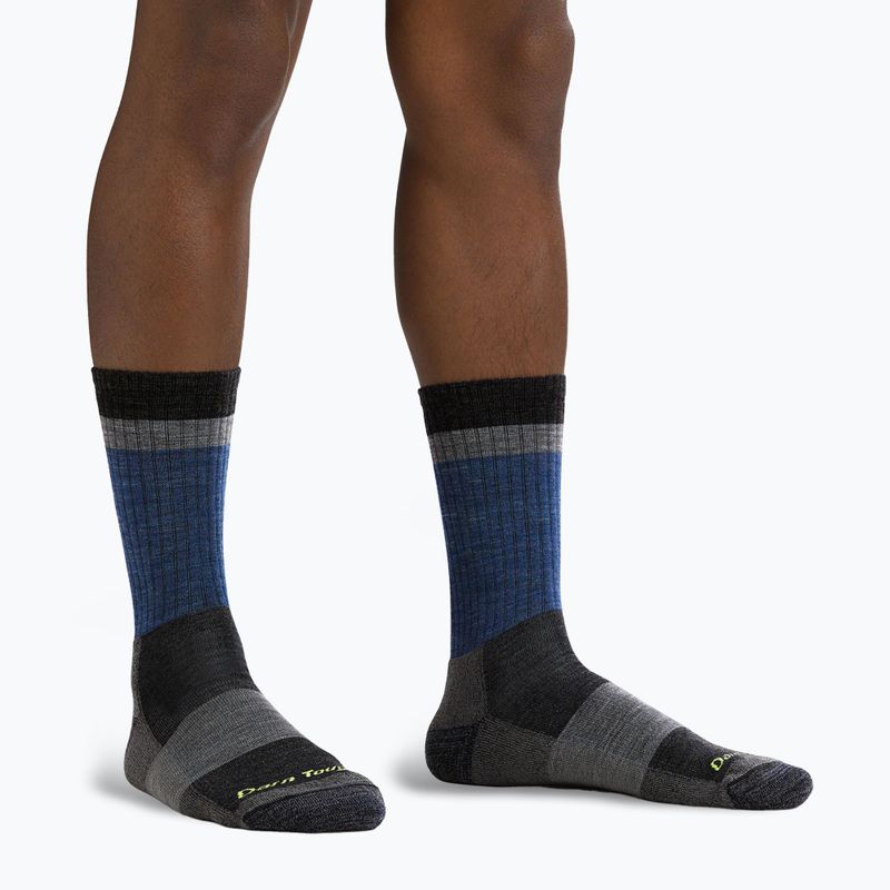 Férfi trekking zokni Darn Tough Heady Stripe blue 2
