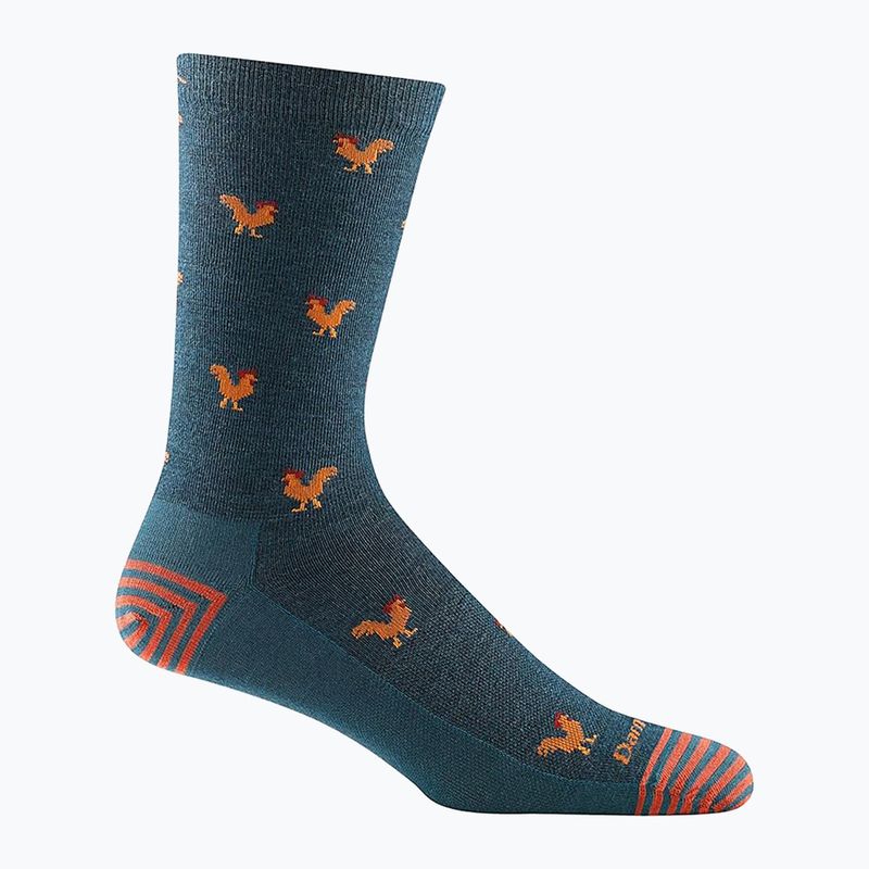 Férfi zokni Darn Tough Strut Crew dark teal 4