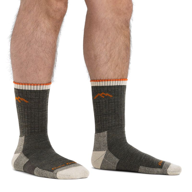 Férfi zokni Darn Tough Hiker Micro Crew olive 5