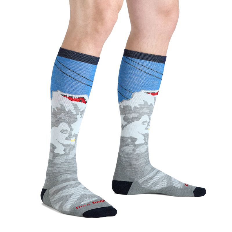 Férfi zokni Darn Tough Heady Yeti OTC Midweight with Cushion gray 3