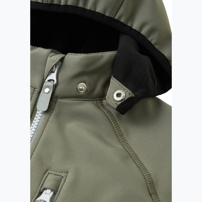 Reima Vantti szürkészöld gyermek softshell kabát 4