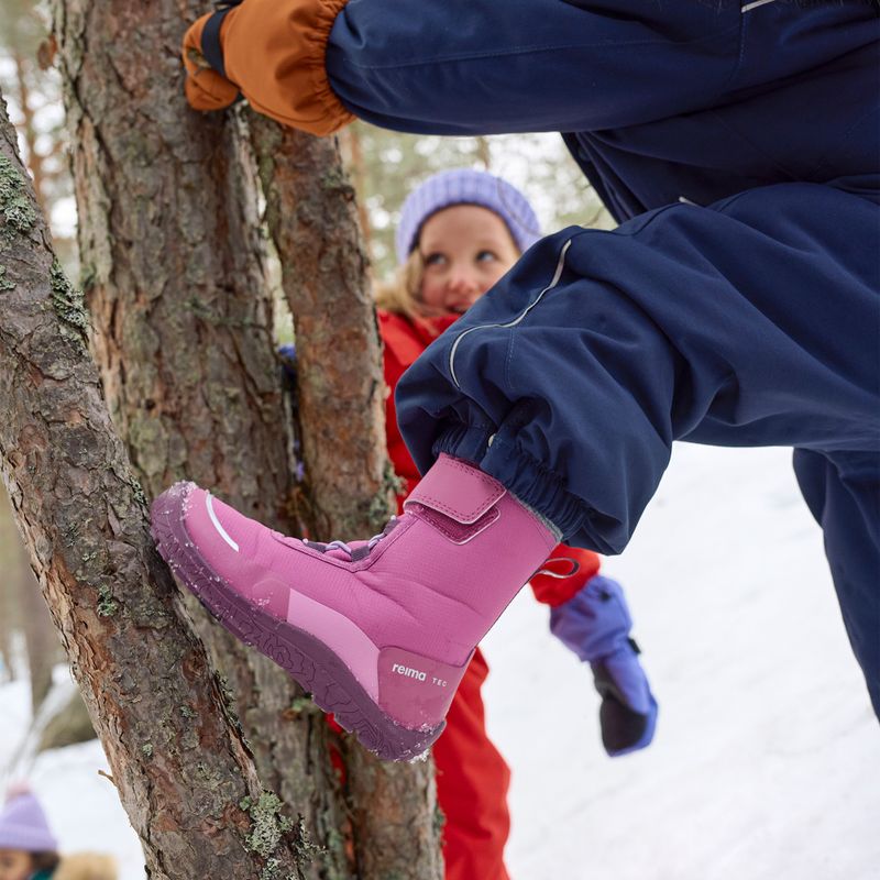 Gyerek téli csizma Reima Talvella Kids red violet 9