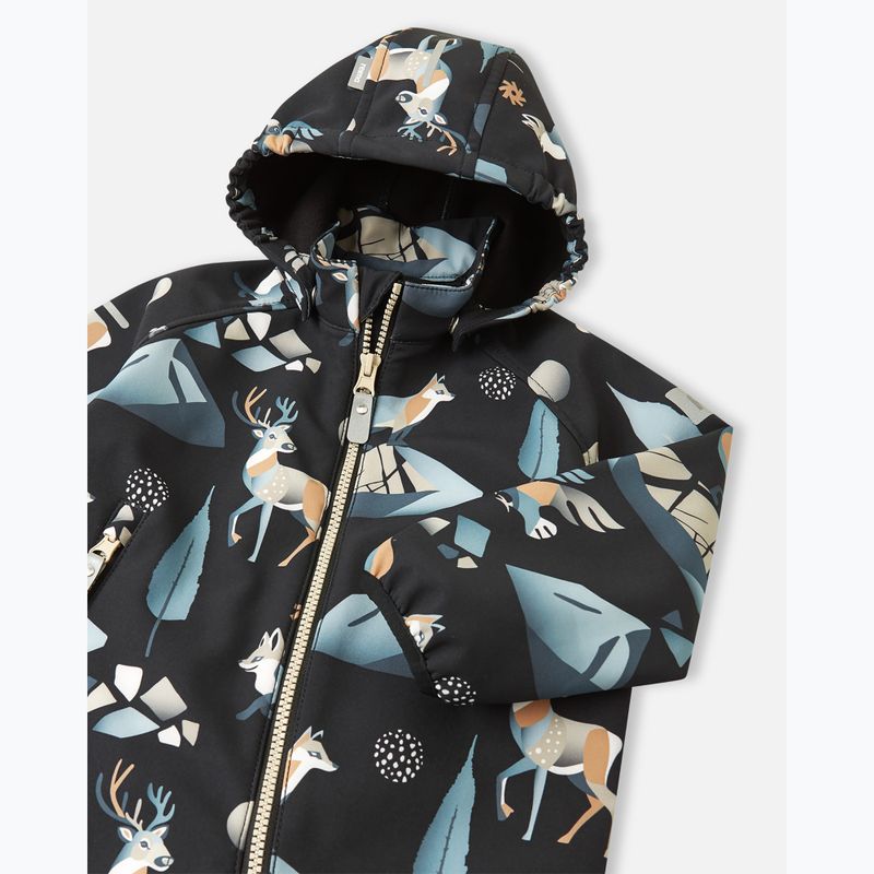 Reima gyermek softshell öltöny Mjosa fekete 3