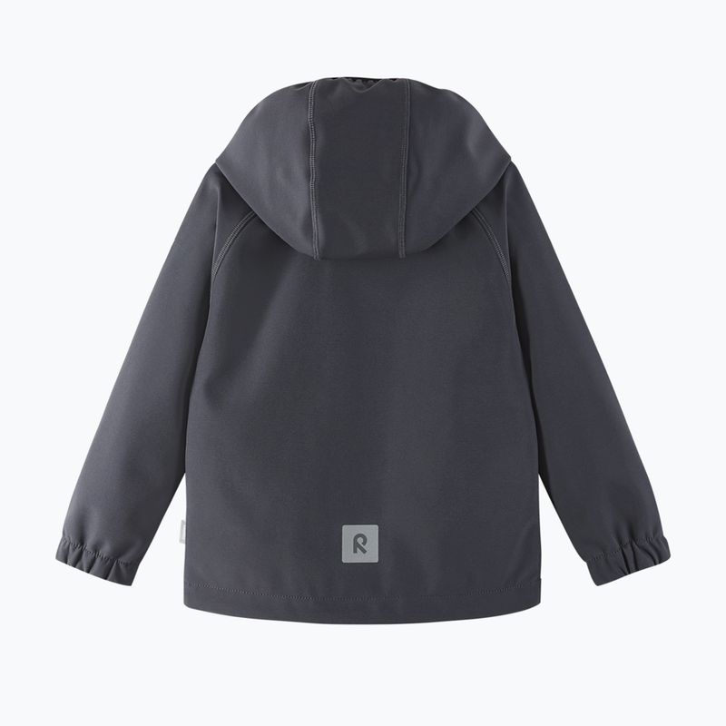 Gyerek softshell dzseki Reima Vantti soft black 2