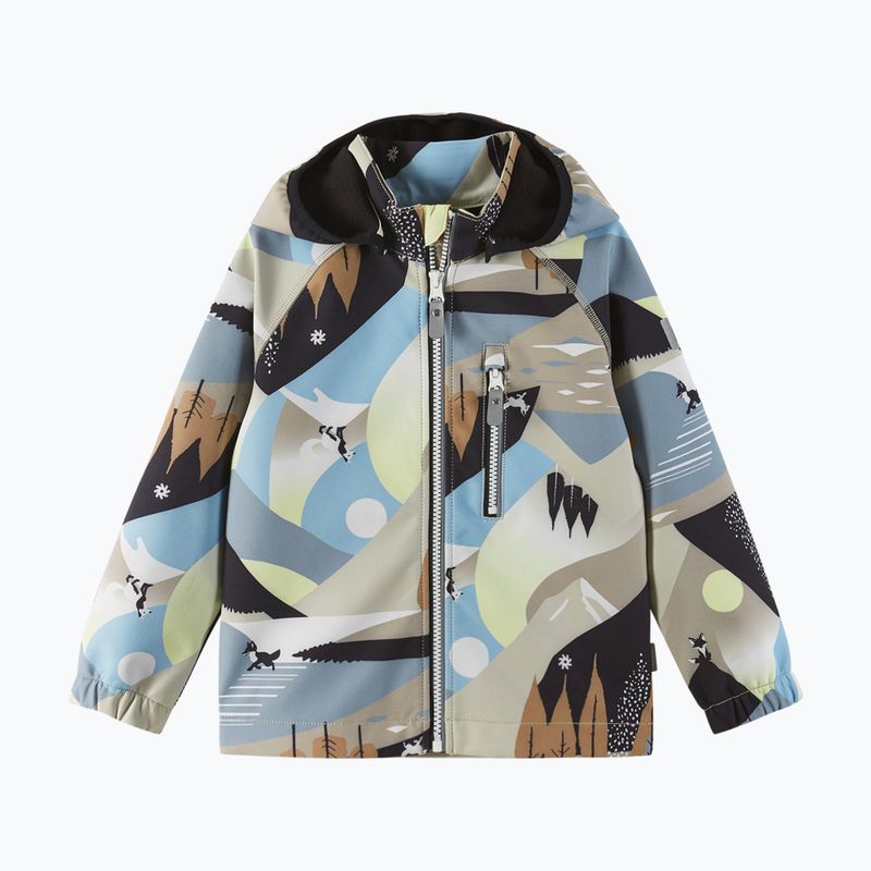 Reima gyermek softshell dzseki Vantti földes bézs 2