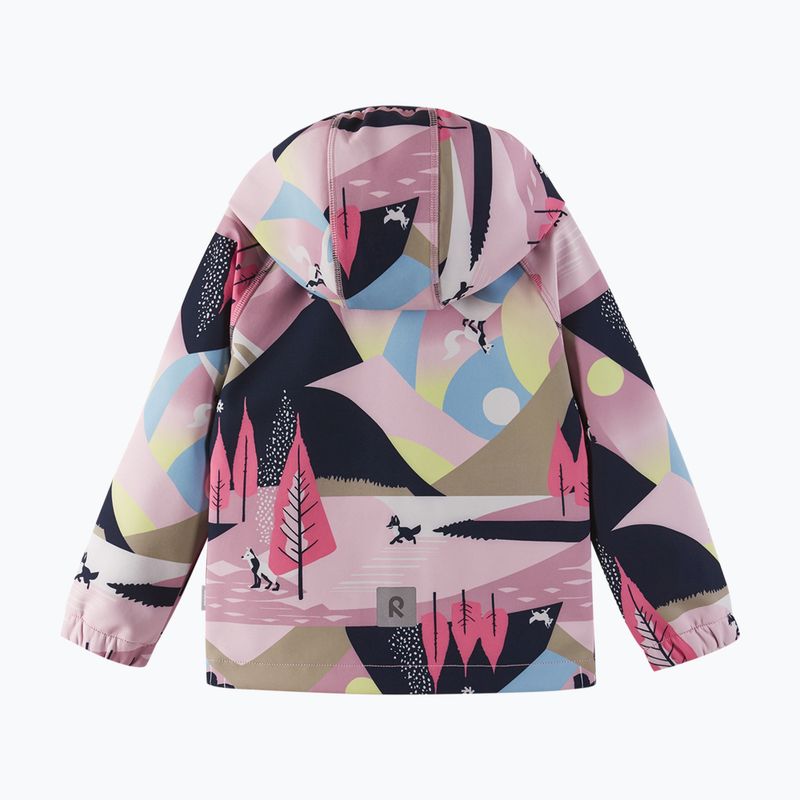 Reima gyermek softshell kabát Vantti szürke rózsaszín szürke 3