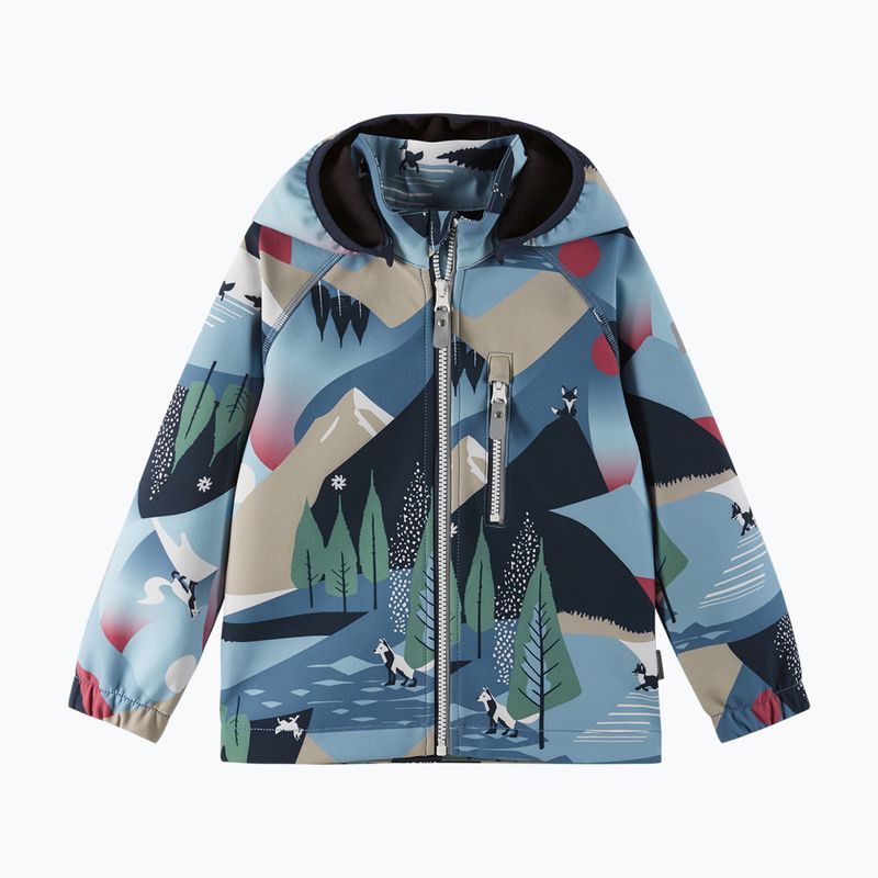 Reima gyermek softshell kabát Vantti kék óceán 2