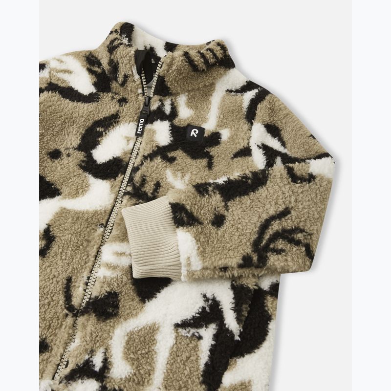 Reima Turkkinen földes bézs színű gyermek fleece pulcsi 3