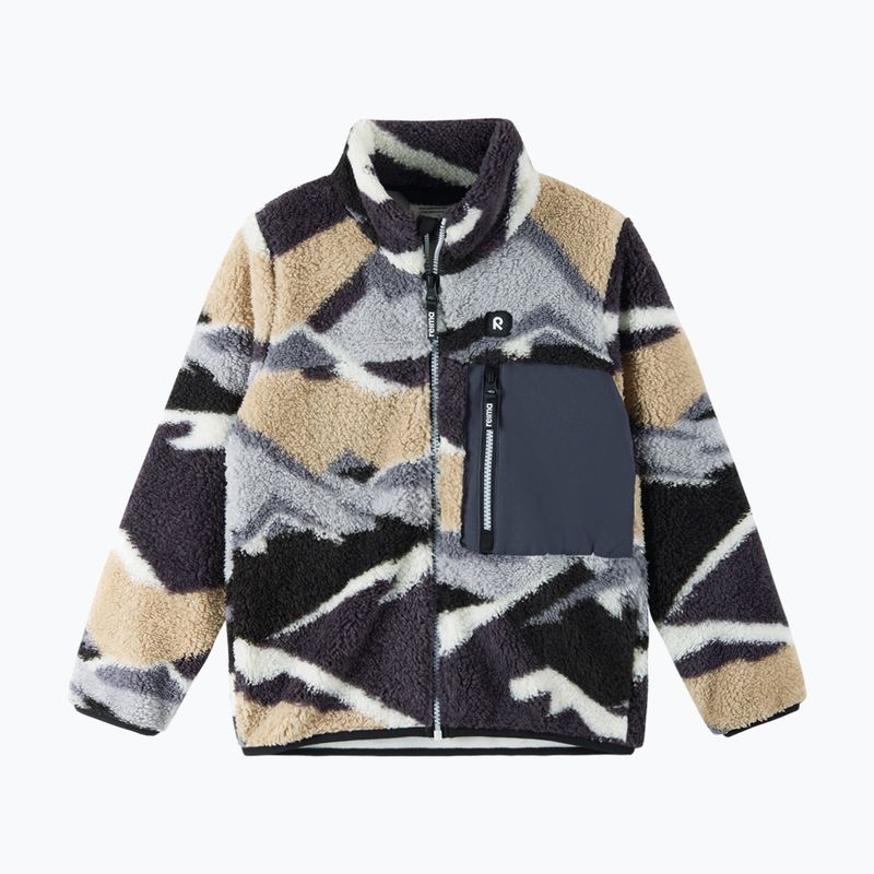 Reima Turilas puha fekete gyermek fleece kapucnis pulóver 2