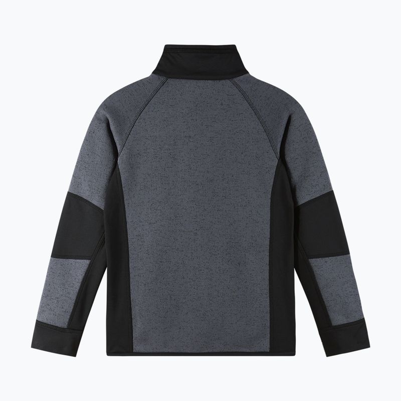 Gyerek polár pulóver Reima Liukuen soft black 2