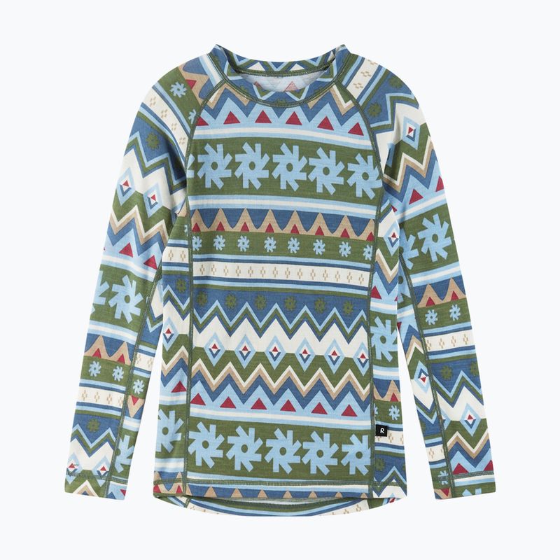 Gyermek termikus fehérnemű szett Reima Taitoa zöld agyag 3