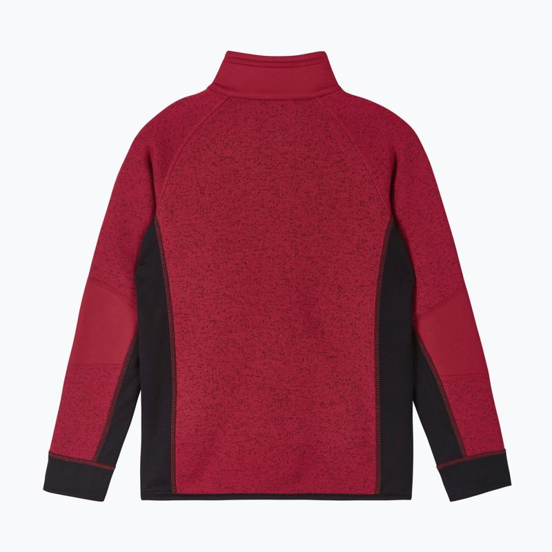 Gyerek polár pulóver Reima Liukuen cranberry 2