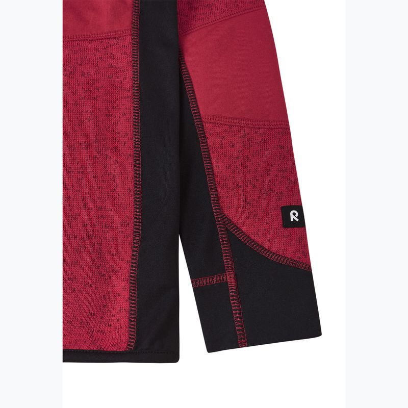 Gyerek polár pulóver Reima Liukuen cranberry 4