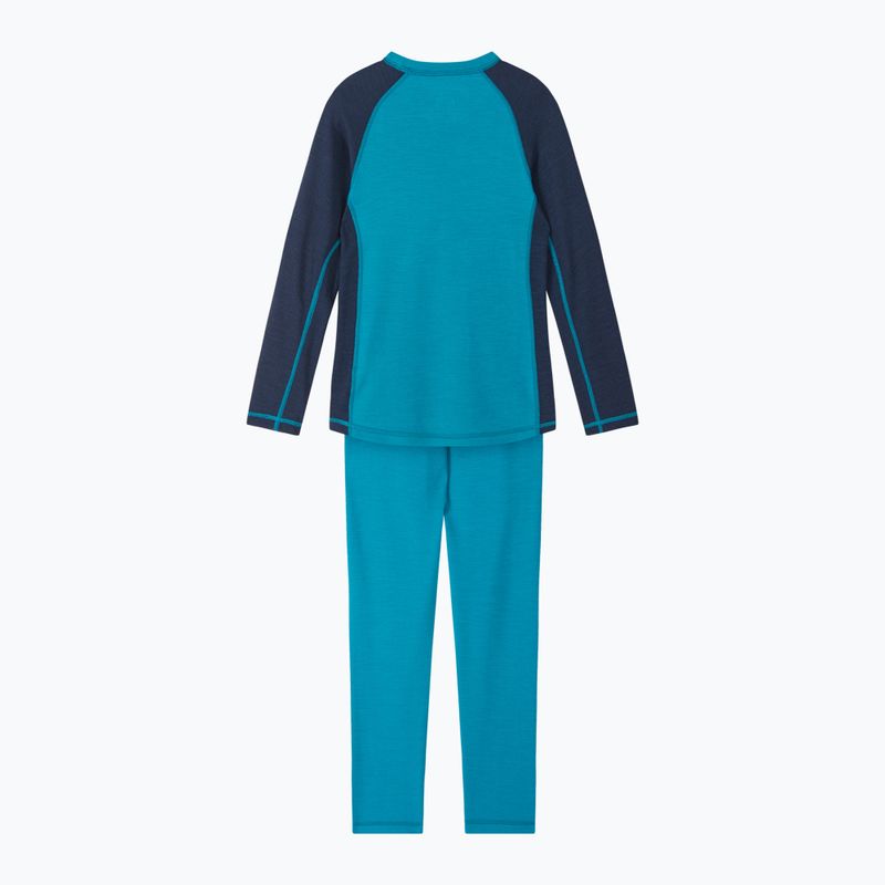 Gyermek termoaktív fehérnemű szett Reima Taitoa aquatic blue 2