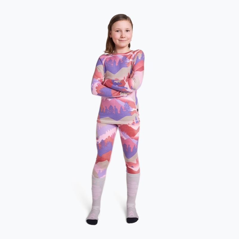 Gyermek termoaktív fehérnemű szett Reima Taitoa grey pink 9