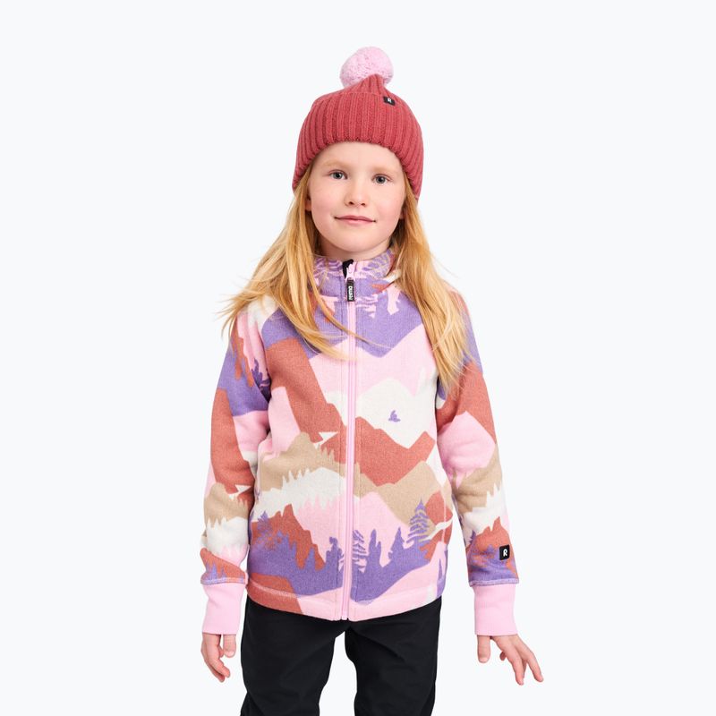 Gyerek polár pulóver Reima Northern Fleece Hoodie grey pink 6