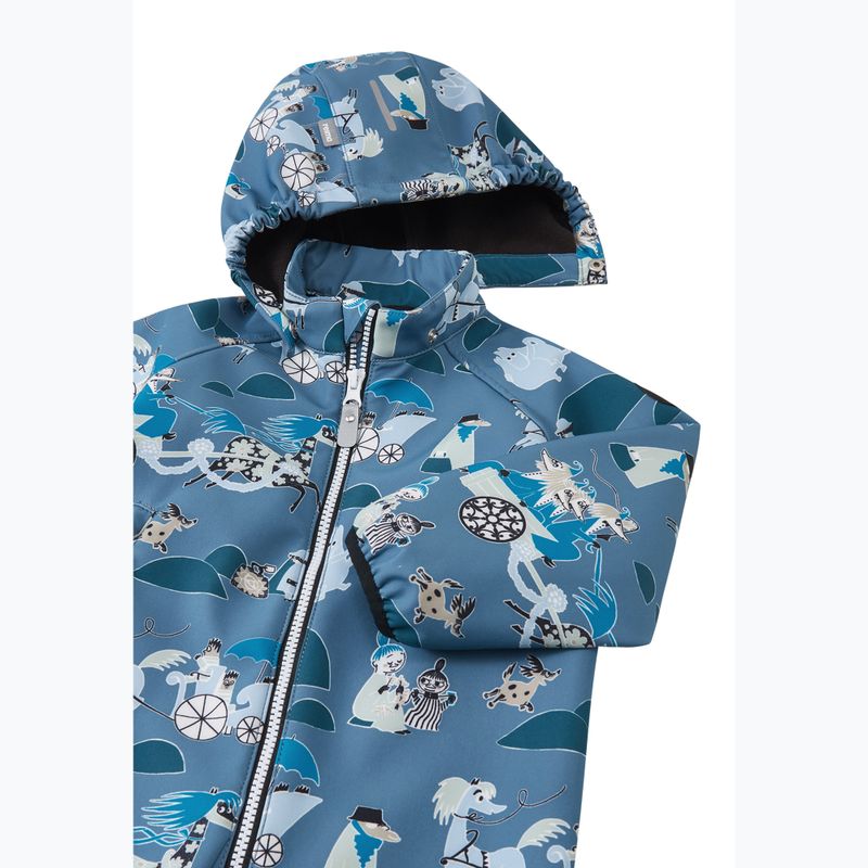 Gyerek softshell overál Reima Moomin Mjosa blue ocean 4