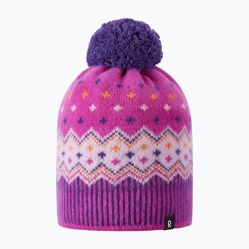 Gyerek téli sapka Reima Pohjoinen plum purple