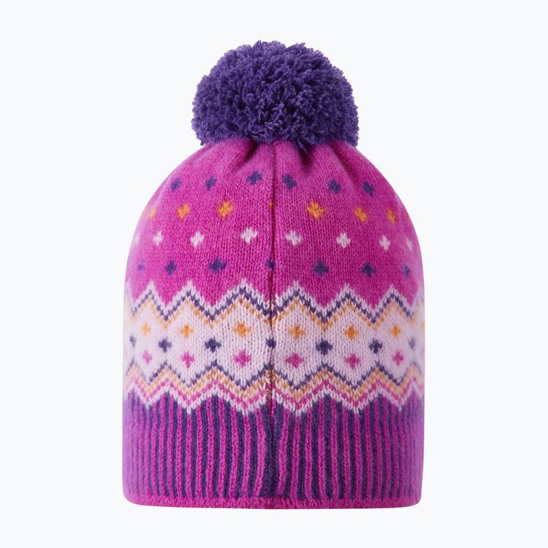 Gyerek téli sapka Reima Pohjoinen plum purple 2