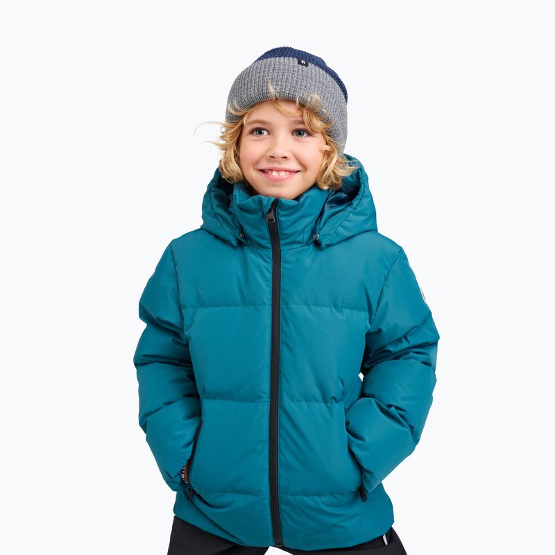 Gyermek pehelykabát Reima Paimio dark teal 7