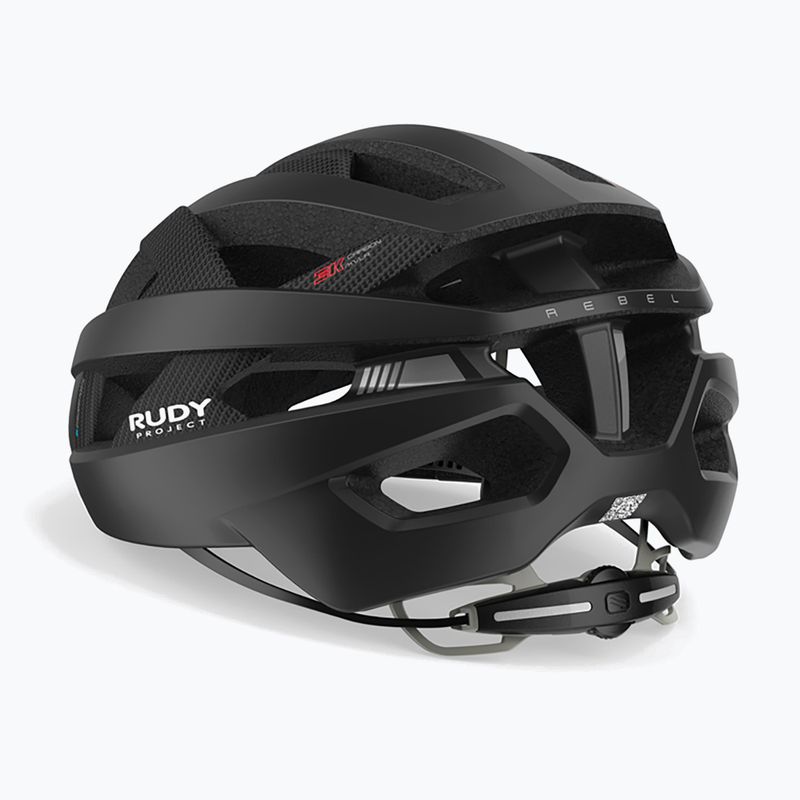 Kerékpáros sisak Rudy Project Rebel carbon black matte 10