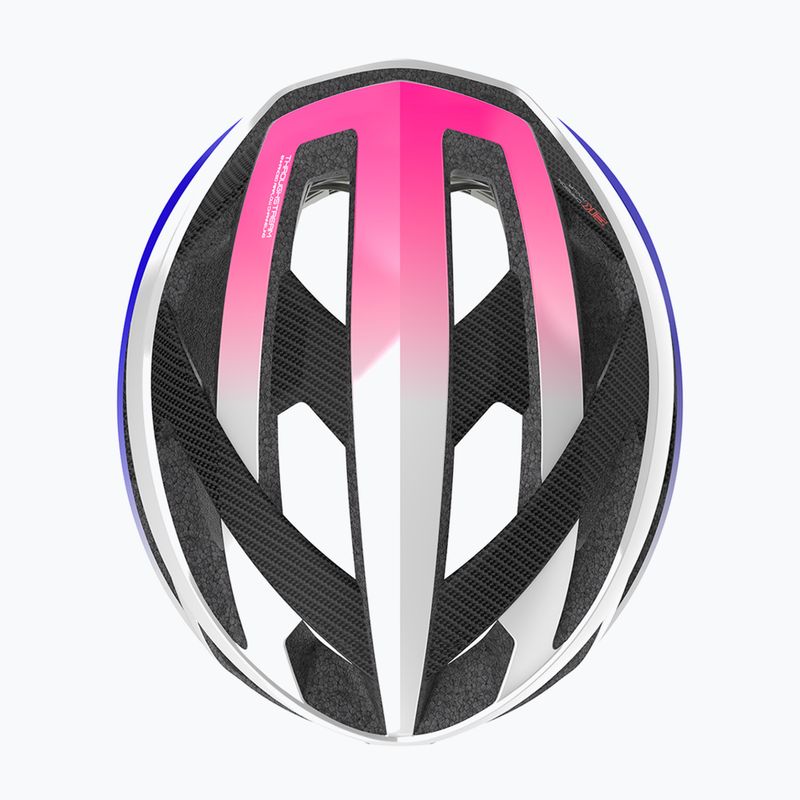 Kerékpáros sisak Rudy Project Rebel pearl metal/pink/cyber blue shiny 5