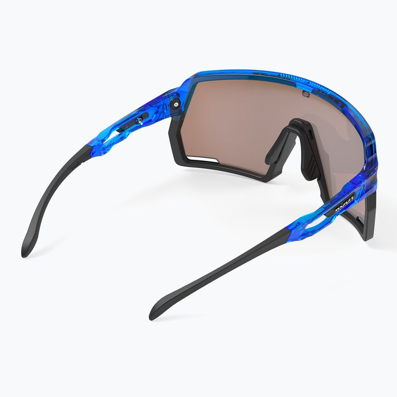 Rudy Project Kelion kristálykék fényes/multilézersárga napszemüveg 5