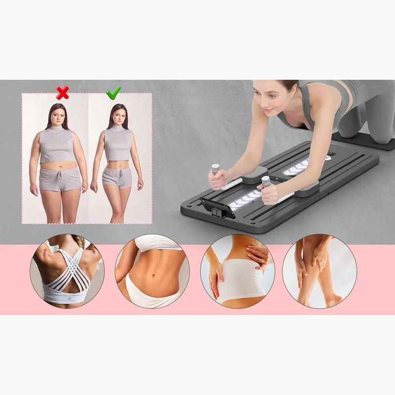 Pilates reformer Extralink DNXGHJNKERMLPM Black