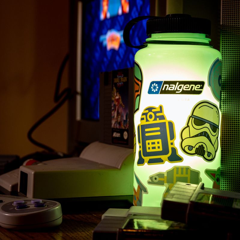 Nalgene széles szájú túrós palack 1000 ml glow green 4