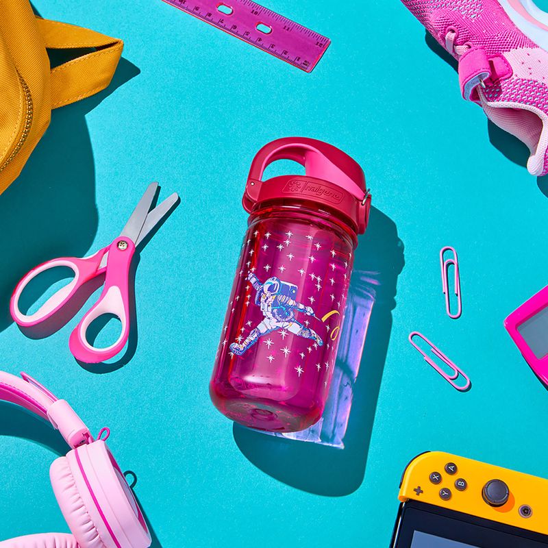 Nalgene On The Fly Kids utazó palack rózsaszín űrhajós 6