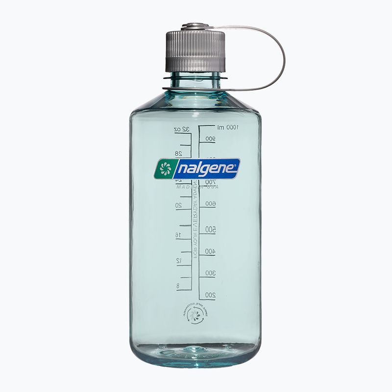 Nalgene Narrow Mouth Sustain utazó palack 1000 ml tengerzöld színű