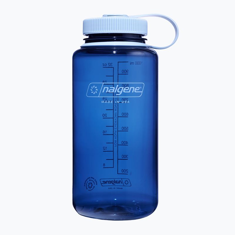 Nalgene Wide Mouth Sustain utazó palack 1000 ml indigó