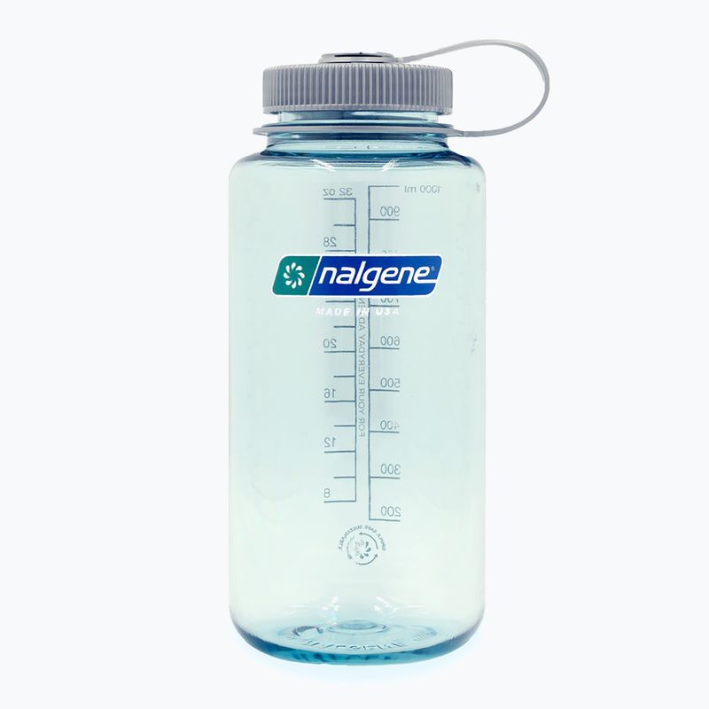 Nalgene Wide Mouth Sustain utazó palack 1000 ml tengerzöld színű