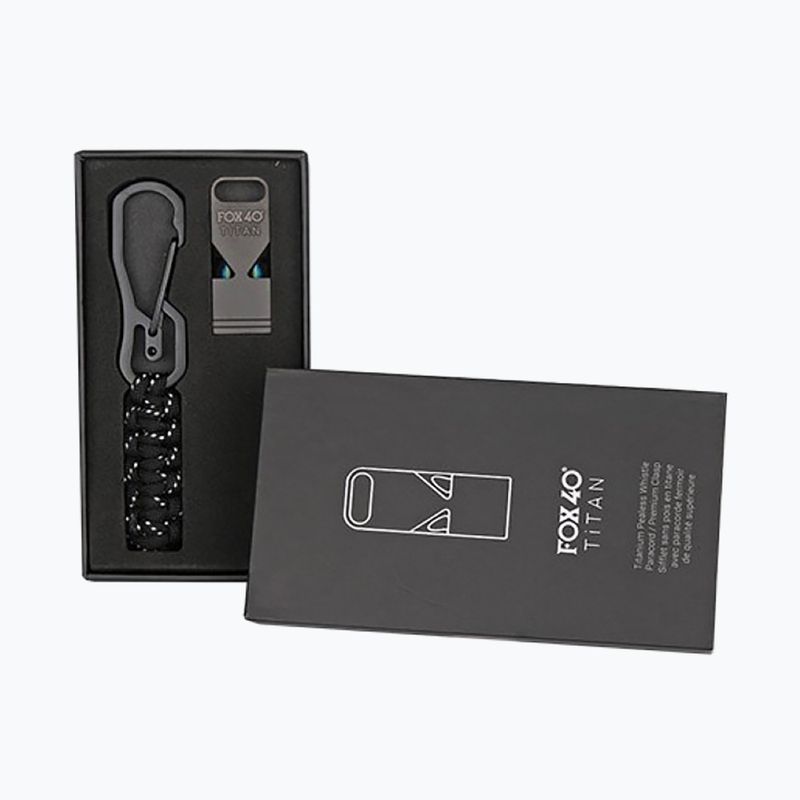 Fox 40 Titan matte black síp zsinórral