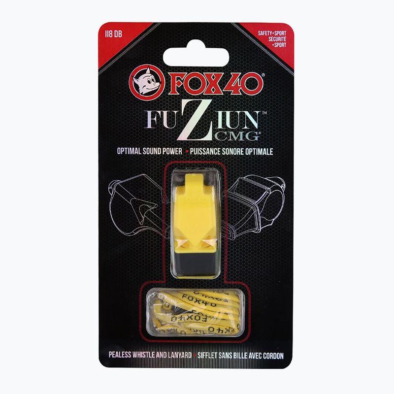 Fox 40 Fuzion CMG yellow síp zsinórral 4