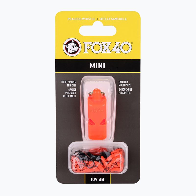 Fox 40 Mini Safety orange síp zsinórral 2